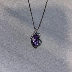 Sterling silver amethyst necklace